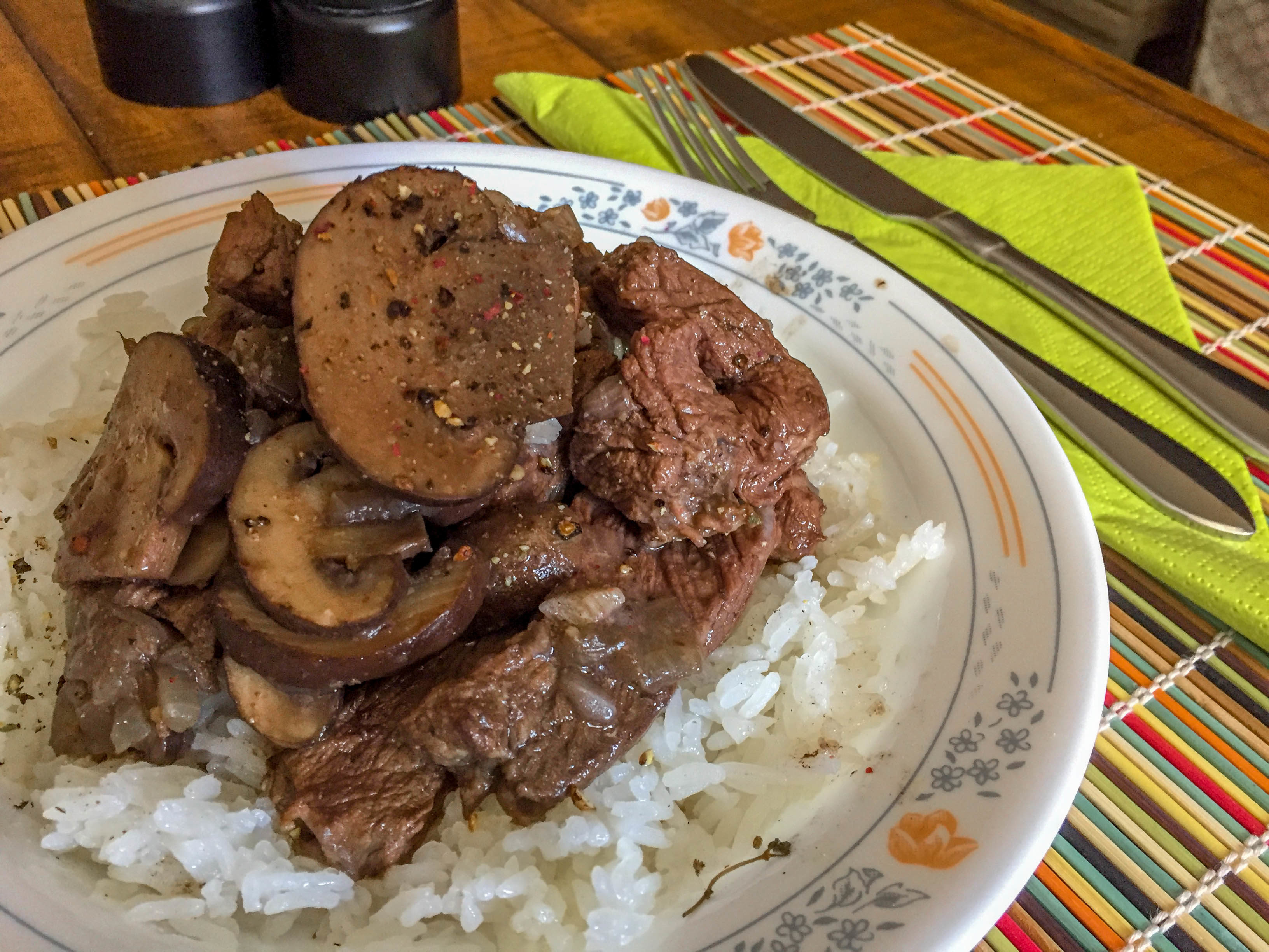 Beef Stew With Mushrooms And Red Wine