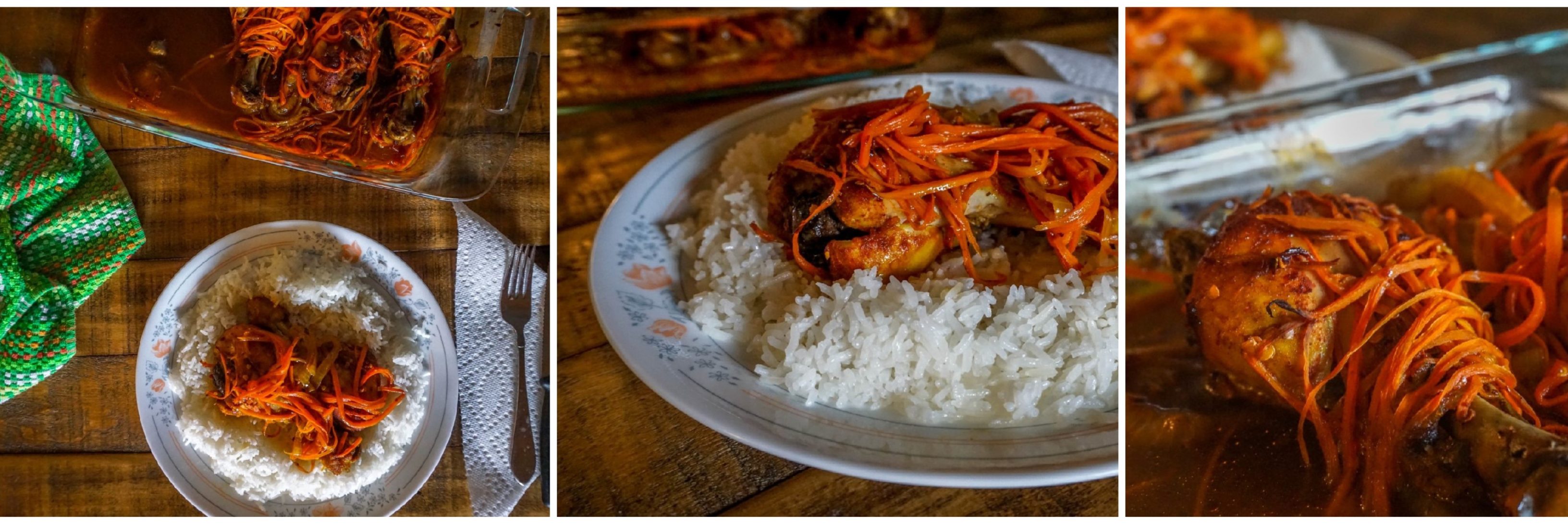 Great Recipe for an Empty refrigerator: Chicken with Carrot and Onion