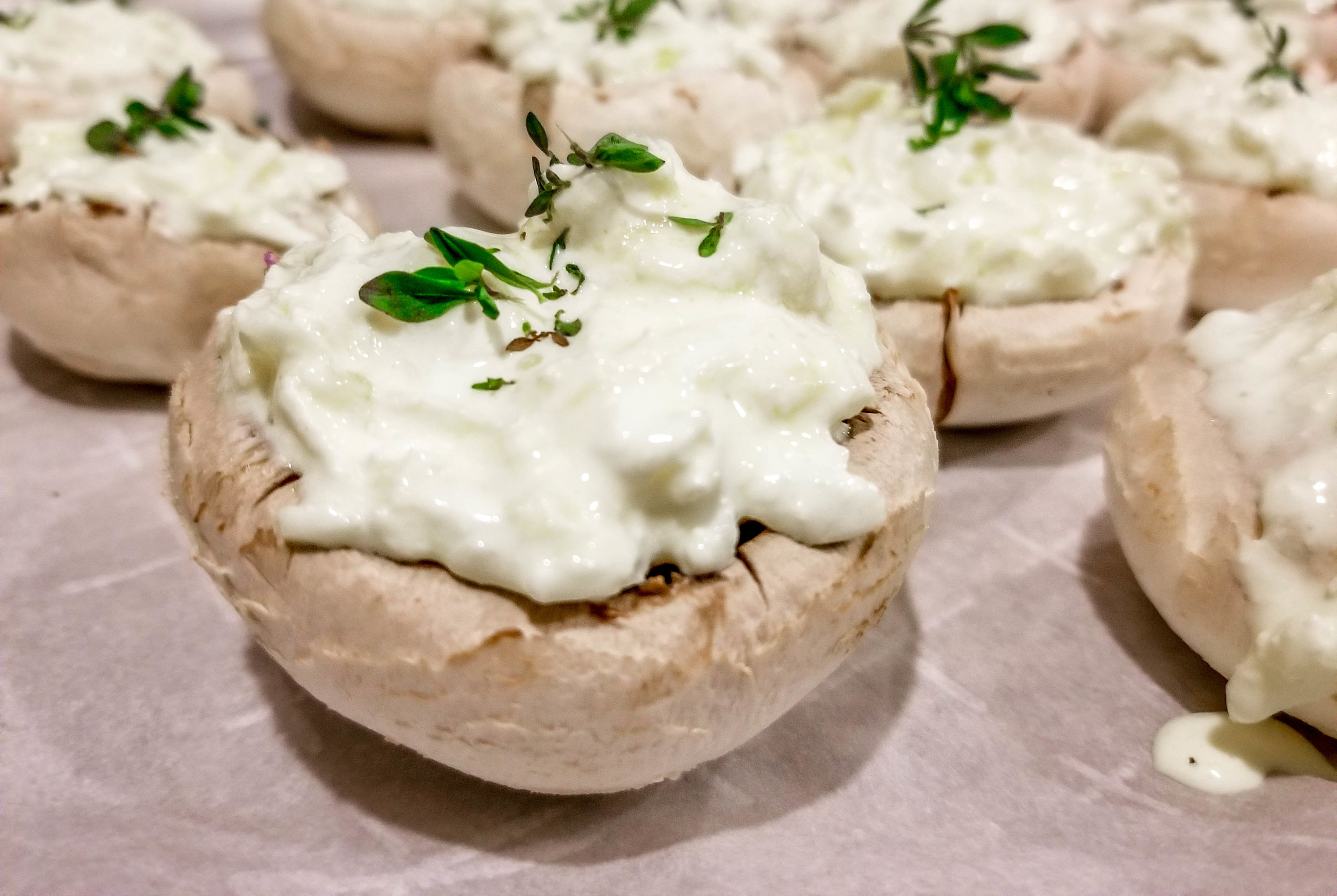 Dairy Stuffed Mushrooms