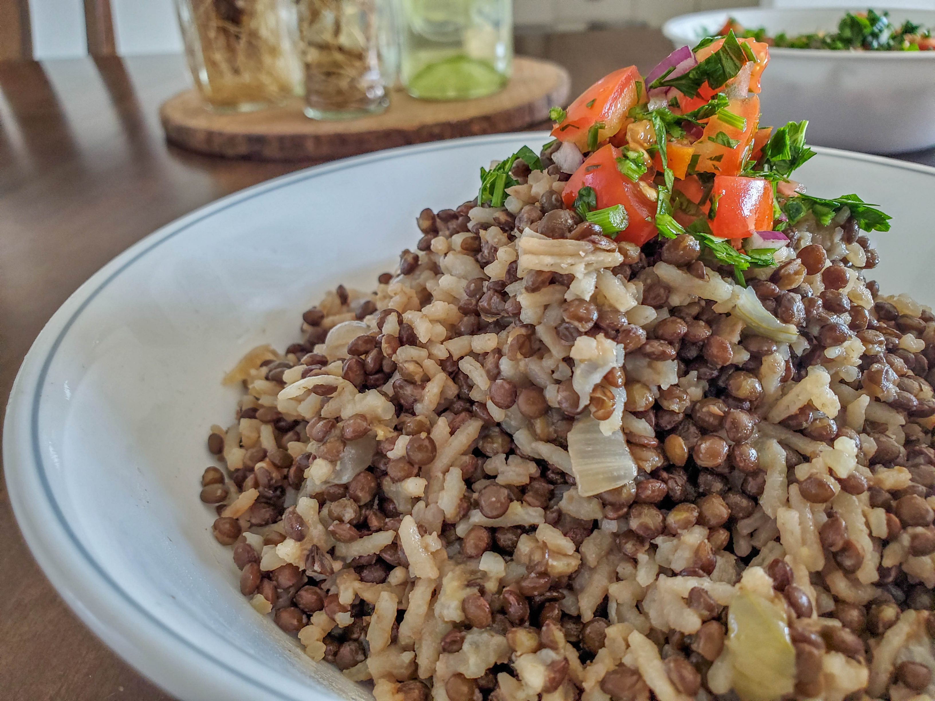 Mujadara Recipe- Lentil and Rice and Everything Nice