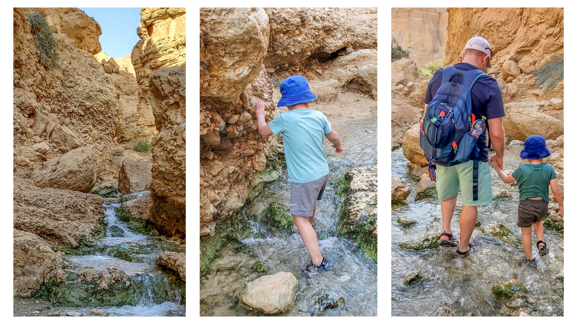 Ein Bokek - Water Hike For The Entire Family